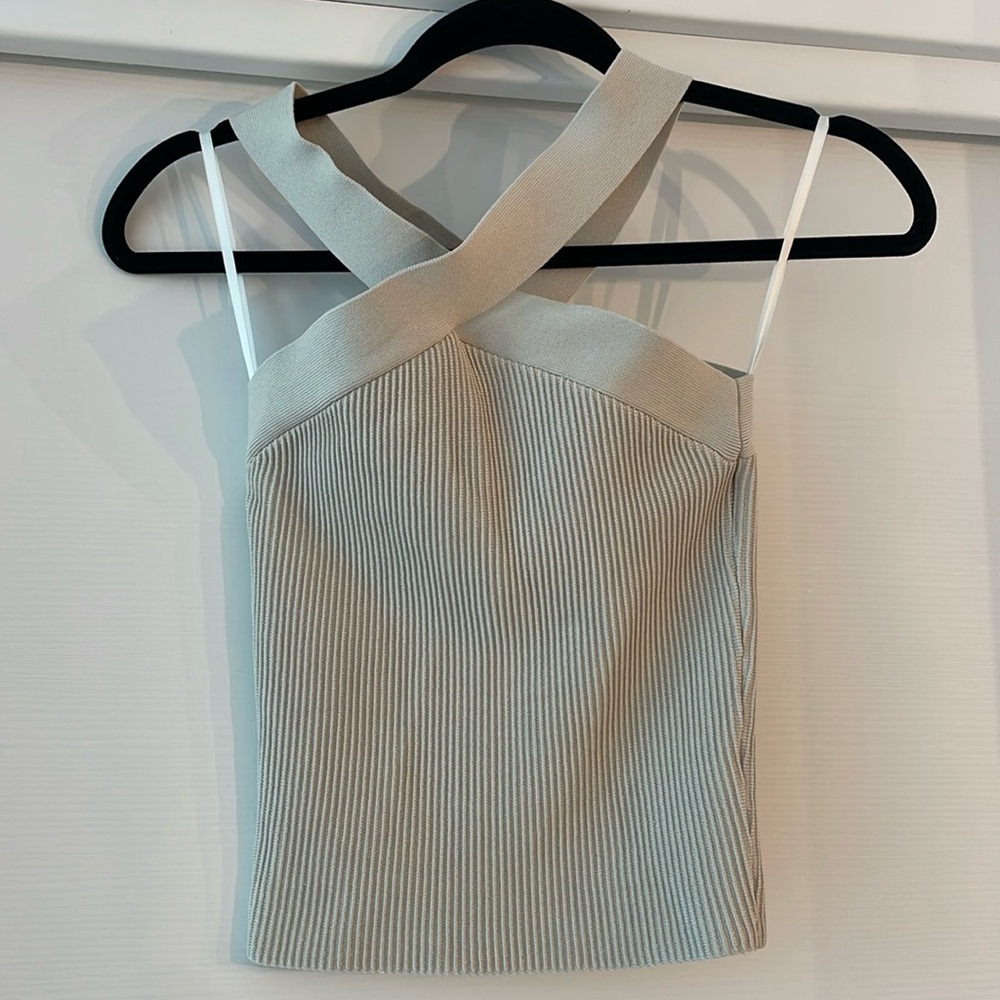 Aritzia Sculpt Knit Criss Cross Tank